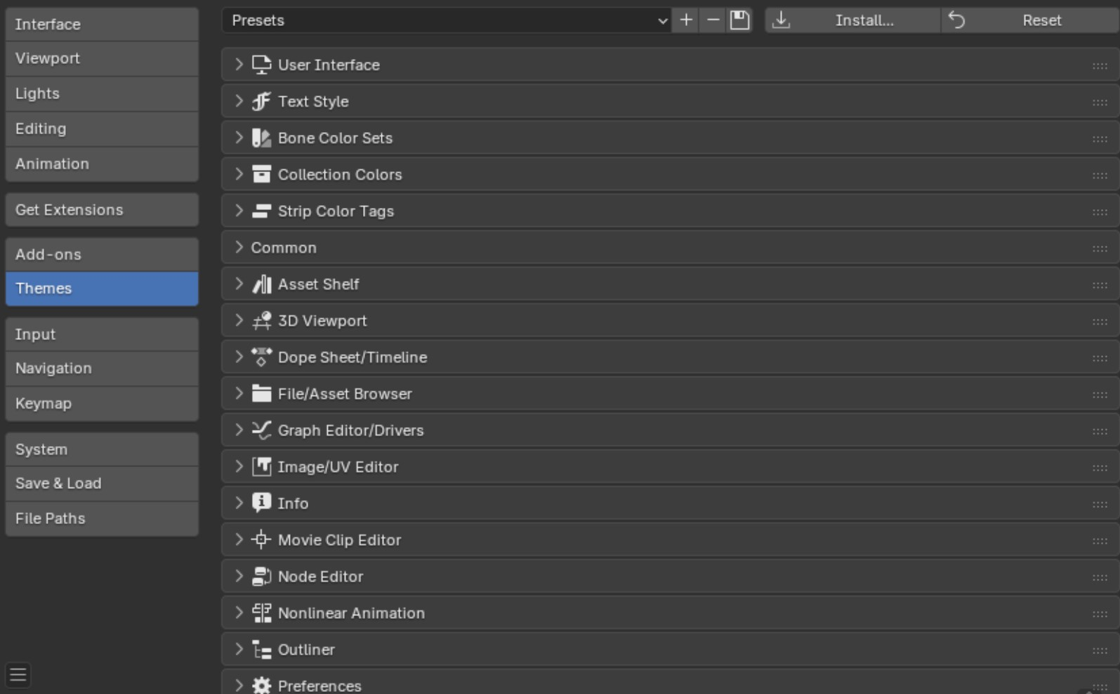 Screenshot von Blender