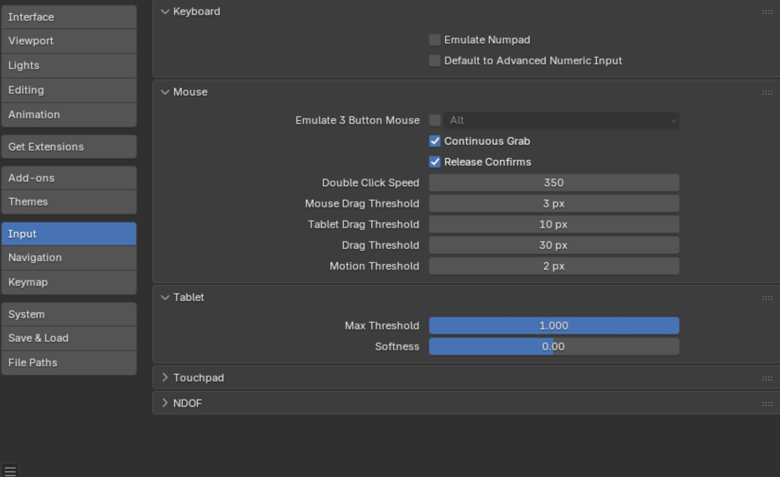 Screenshot von Blender