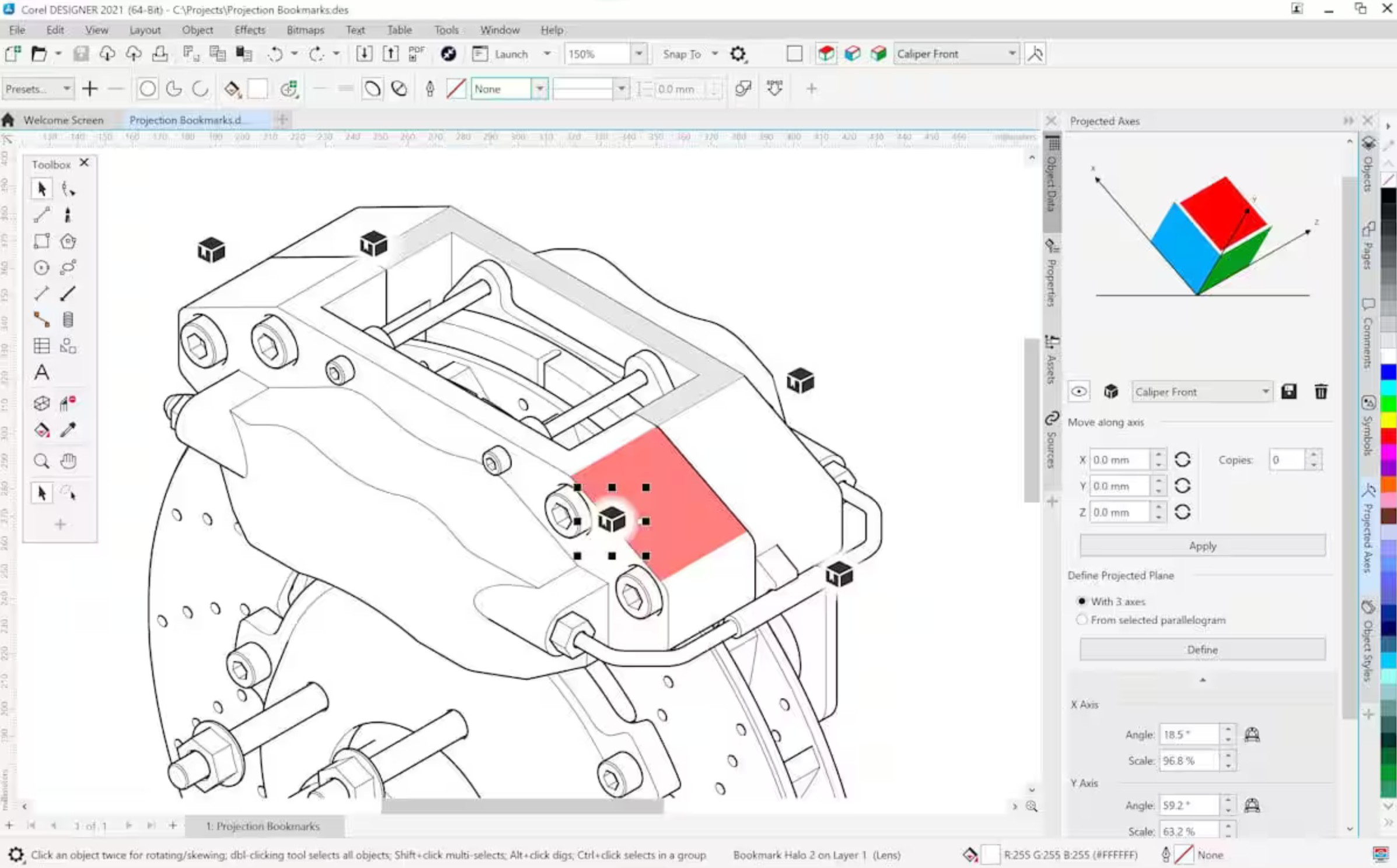 Screenshot von CorelDRAW Graphics 2022