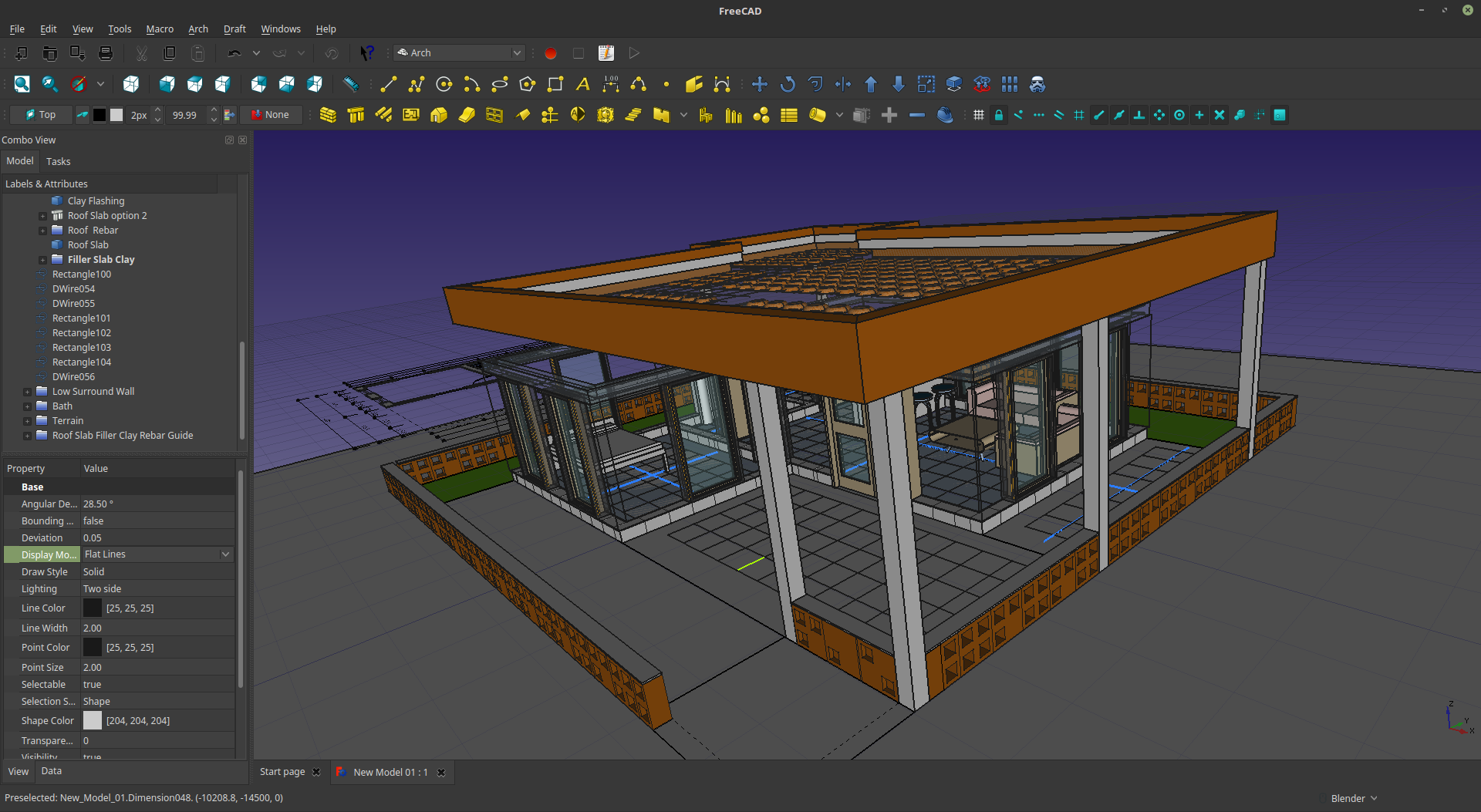 Screenshot von FreeCAD x64