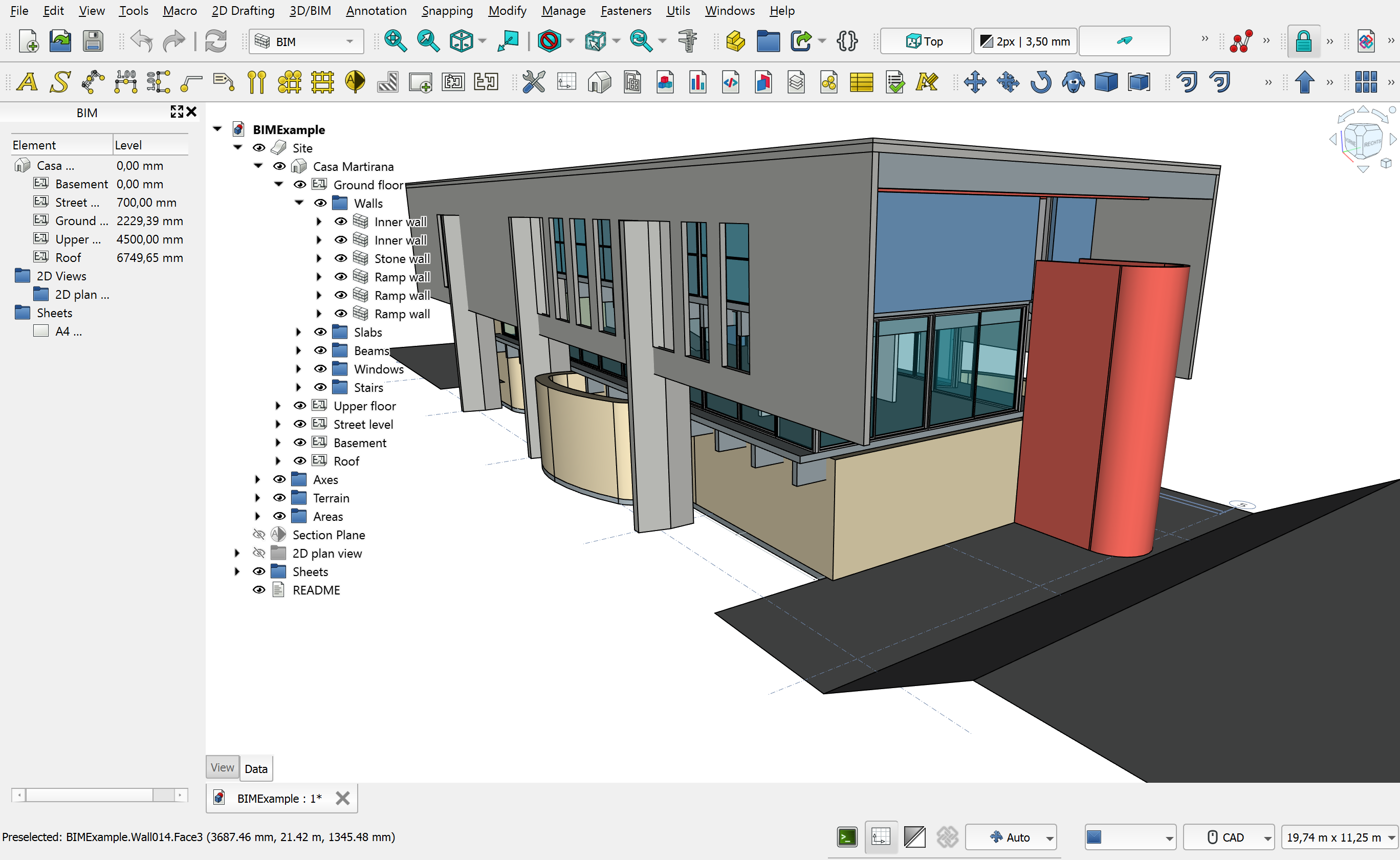 Screenshot von FreeCAD x64