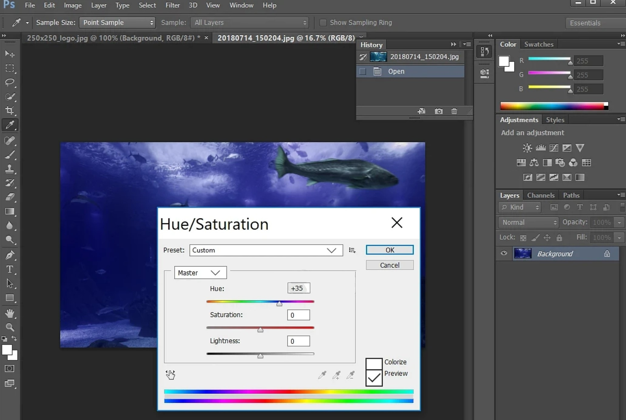 Screenshot von PhotoshopCS5