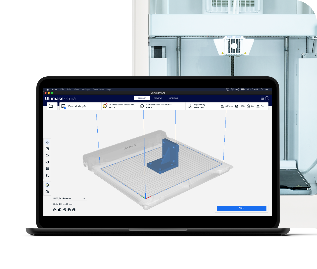 Screenshot von UltiMaker-Cura