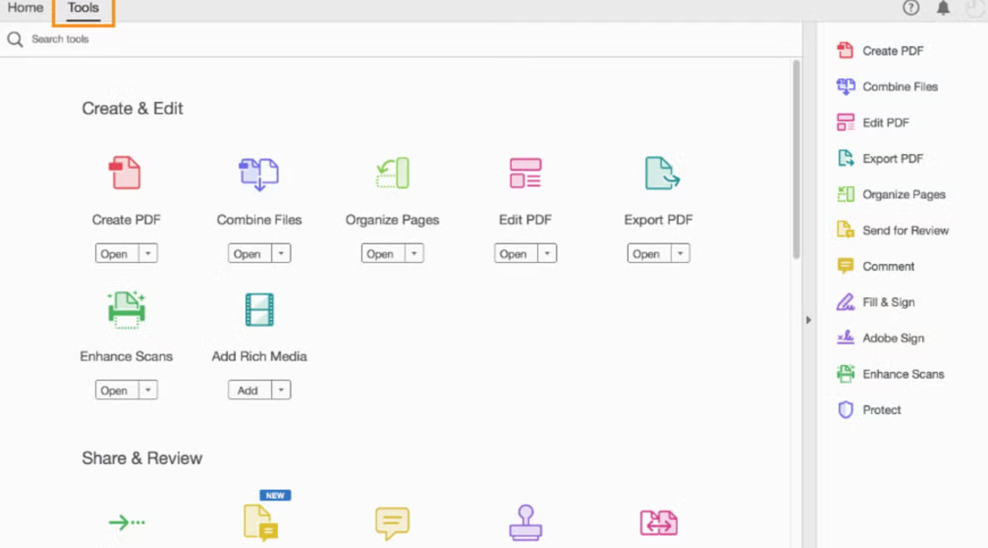 Screenshot von Adobe Acrobat