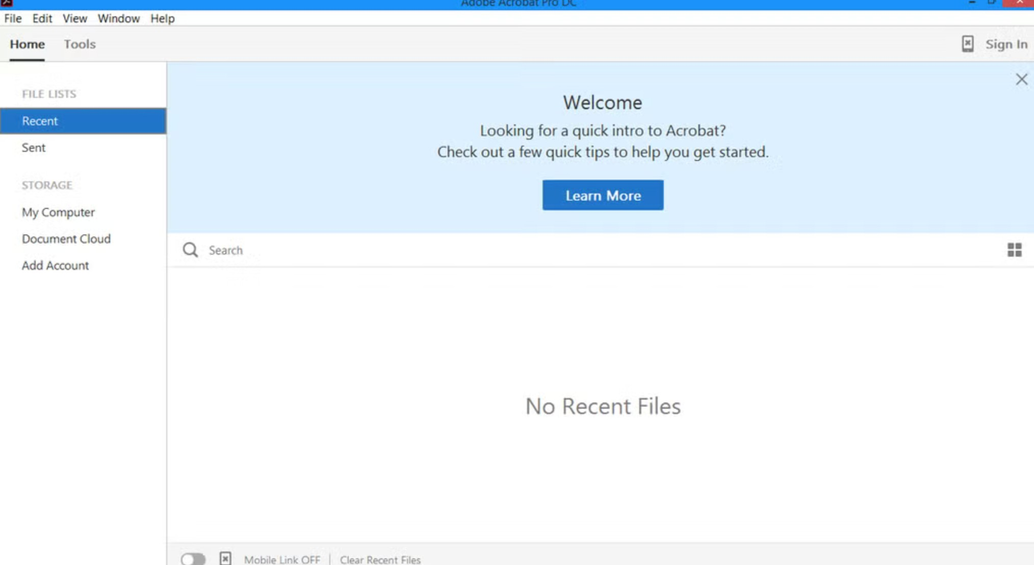 Screenshot von Adobe Acrobat