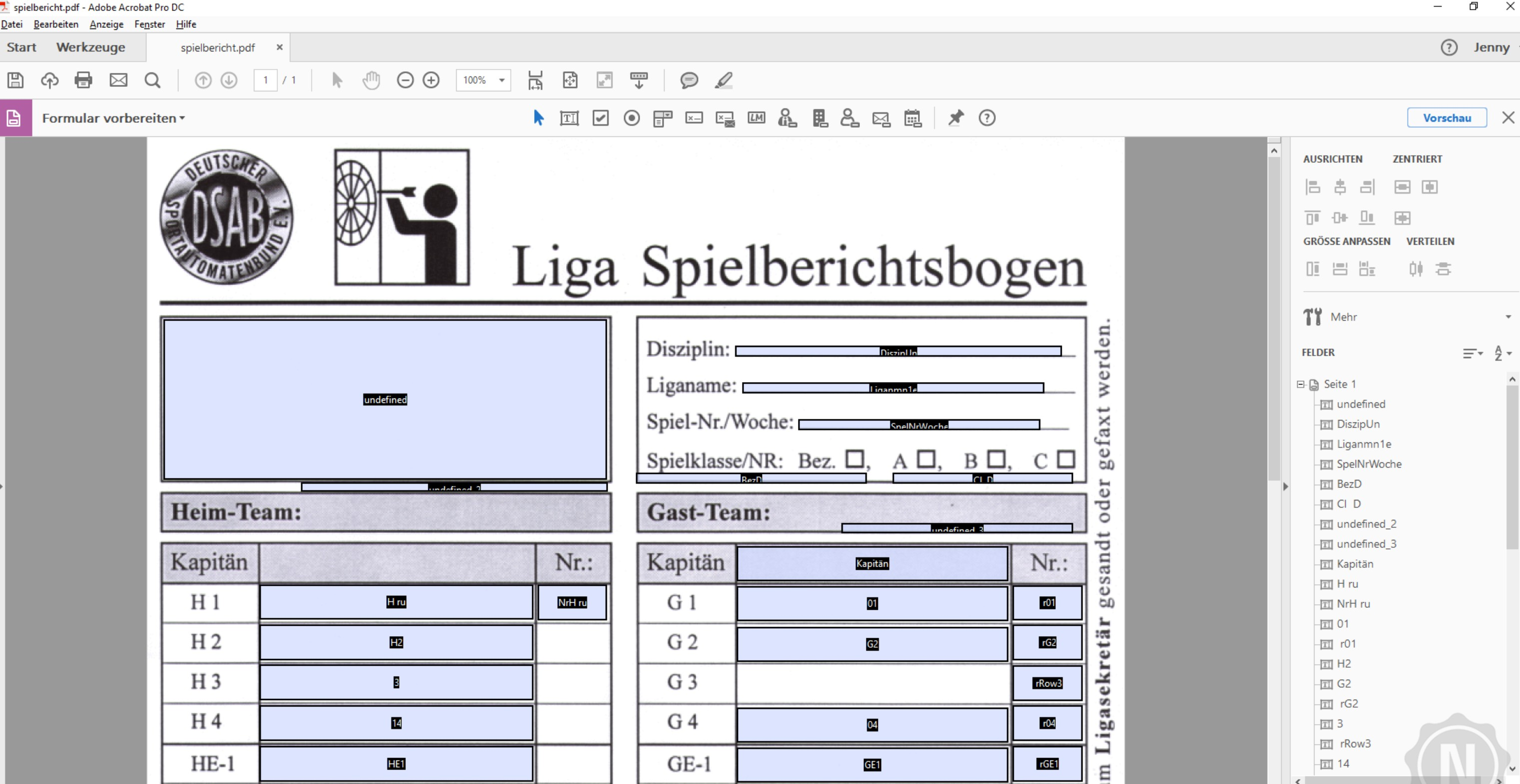 Screenshot von Adobe Acrobat