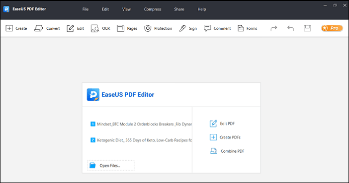 Screenshot von EaseUS PDF Editor Pro