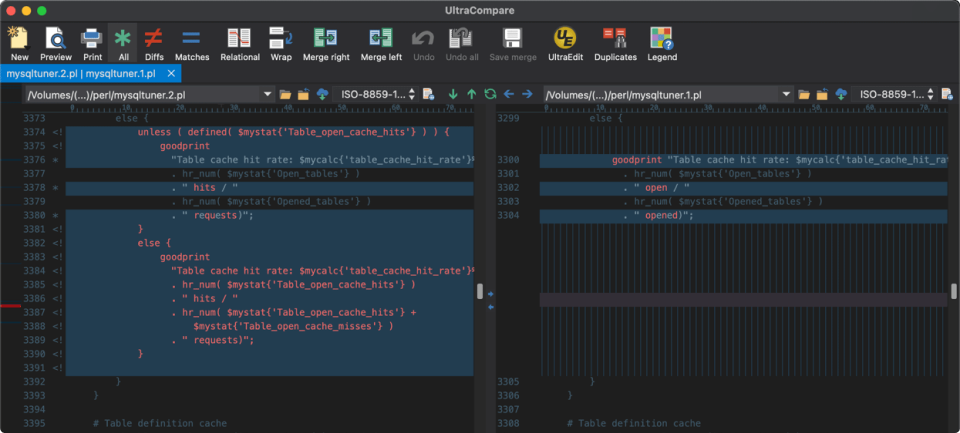 Screenshot von UltraCompere