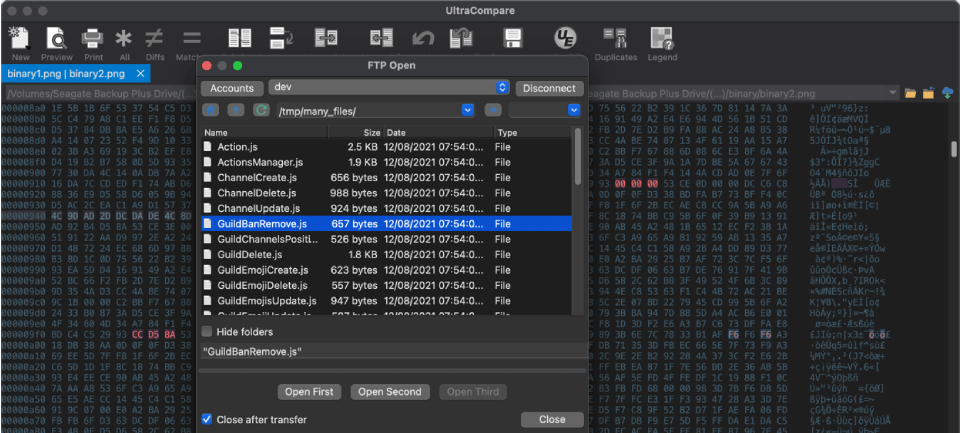 Screenshot von UltraCompere