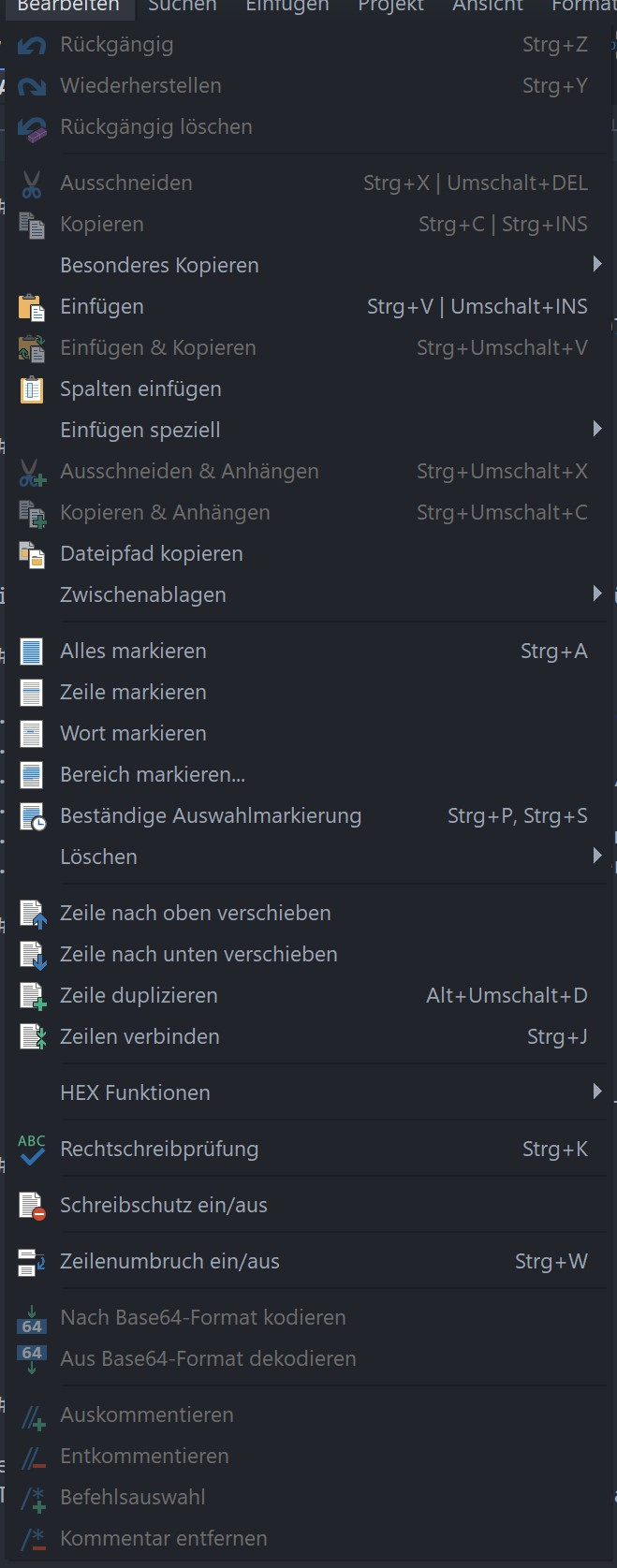 Screenshot von UltraEdit