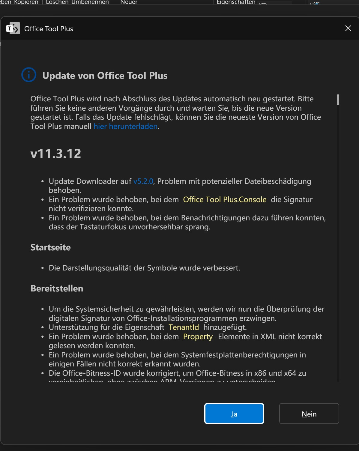 Screenshot von Office Plus Tool