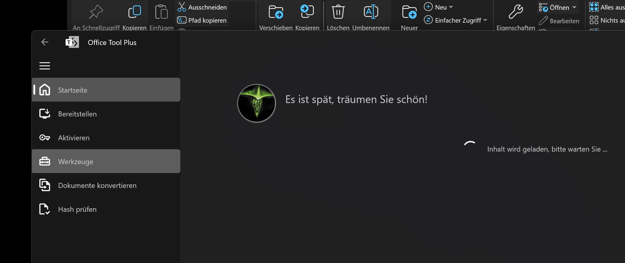 Screenshot von Office Plus Tool