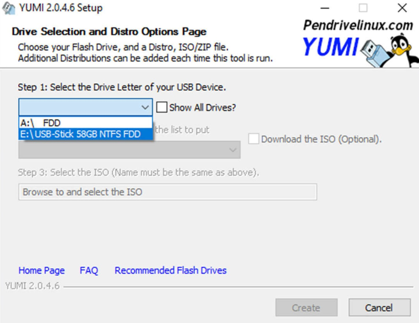 Screenshot von YUMI-exFAT