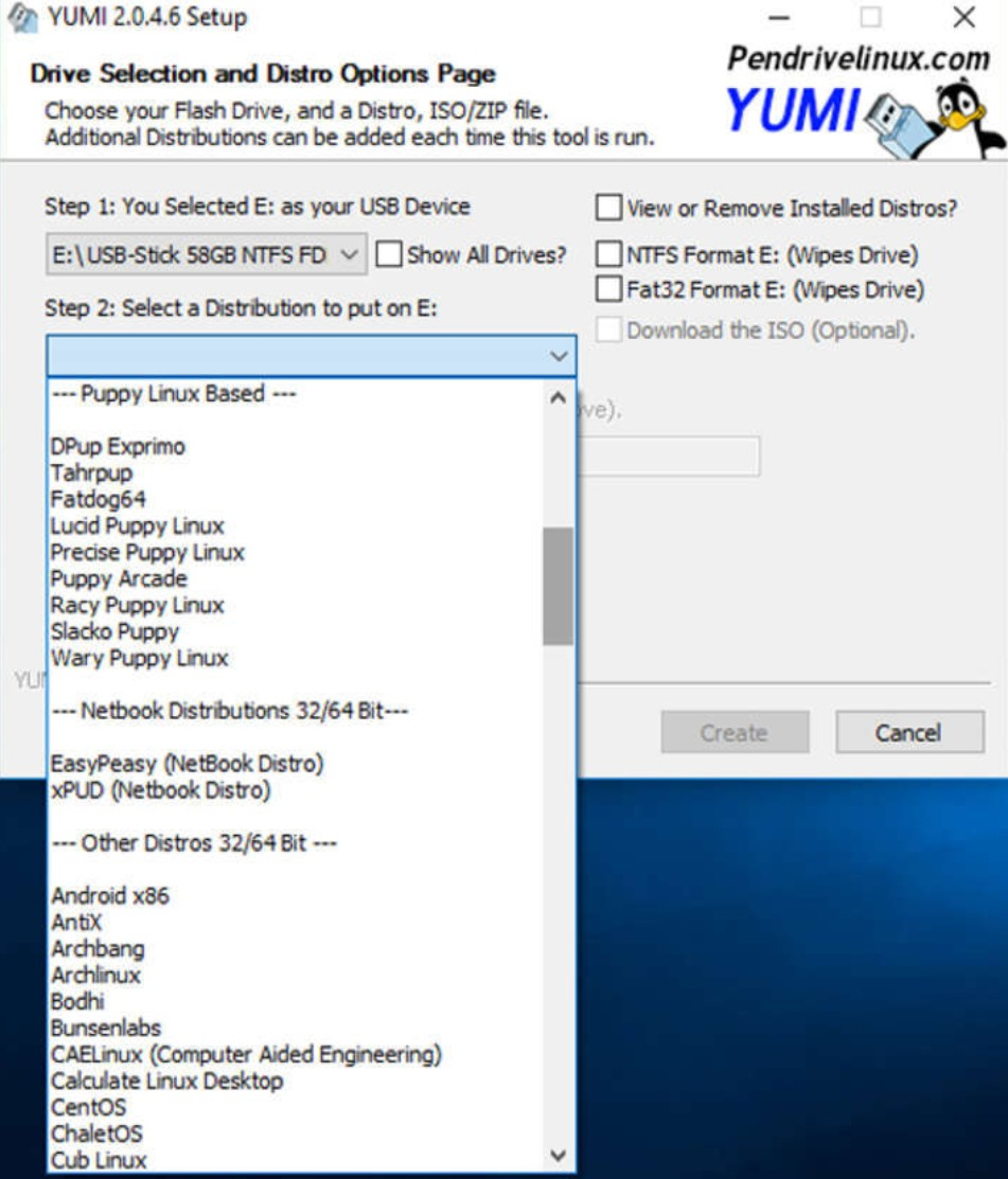 Screenshot von YUMI-exFAT