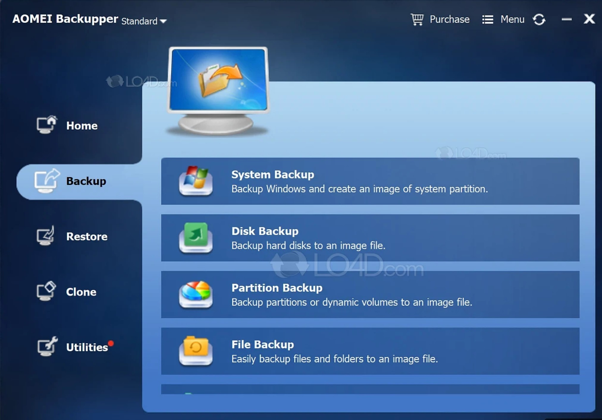 Screenshot von AOMEI Backupper Technician Plus