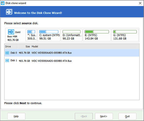 Screenshot von EaseUS Partition Master