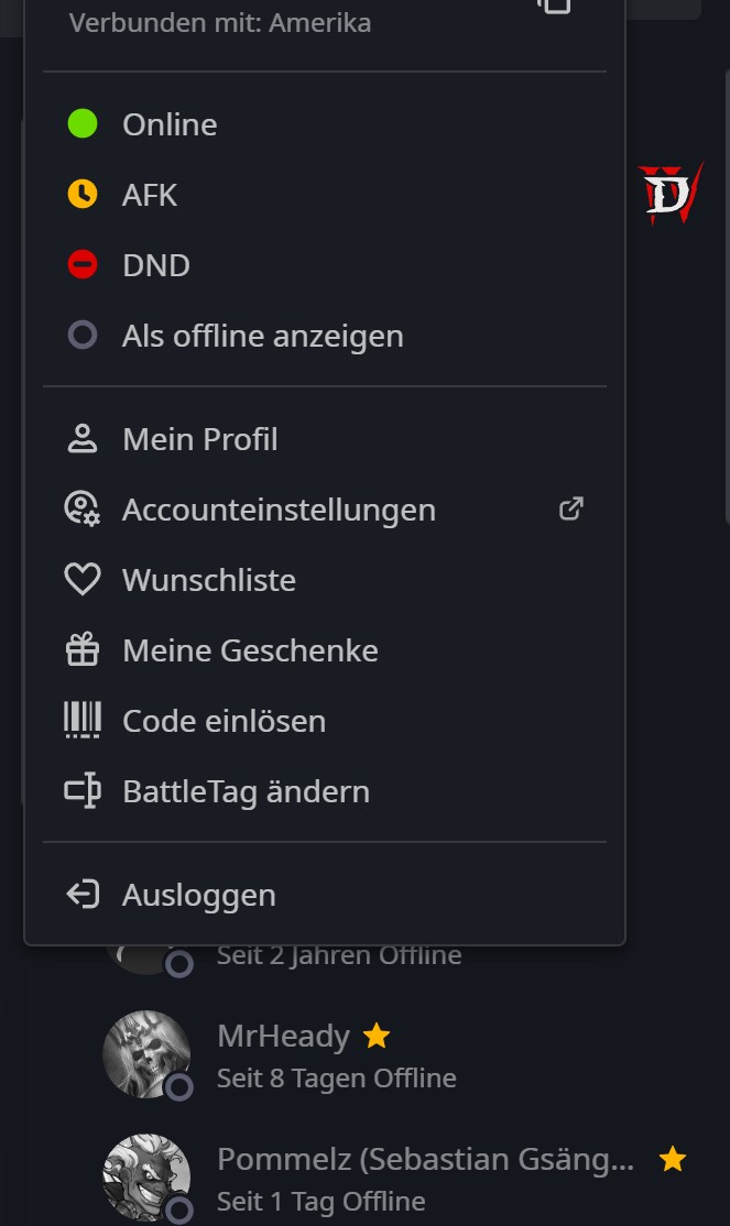 Screenshot von Battel.net