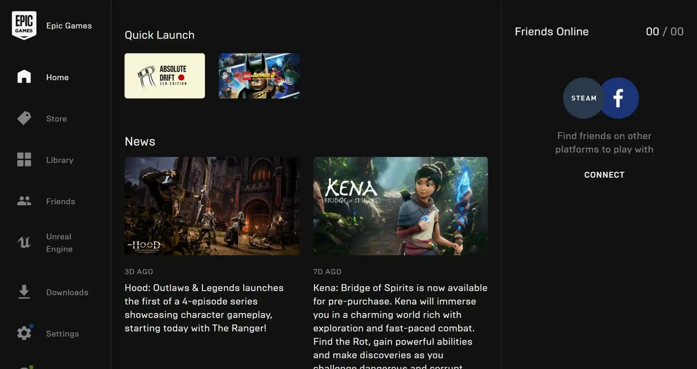 Screenshot von Epic Games