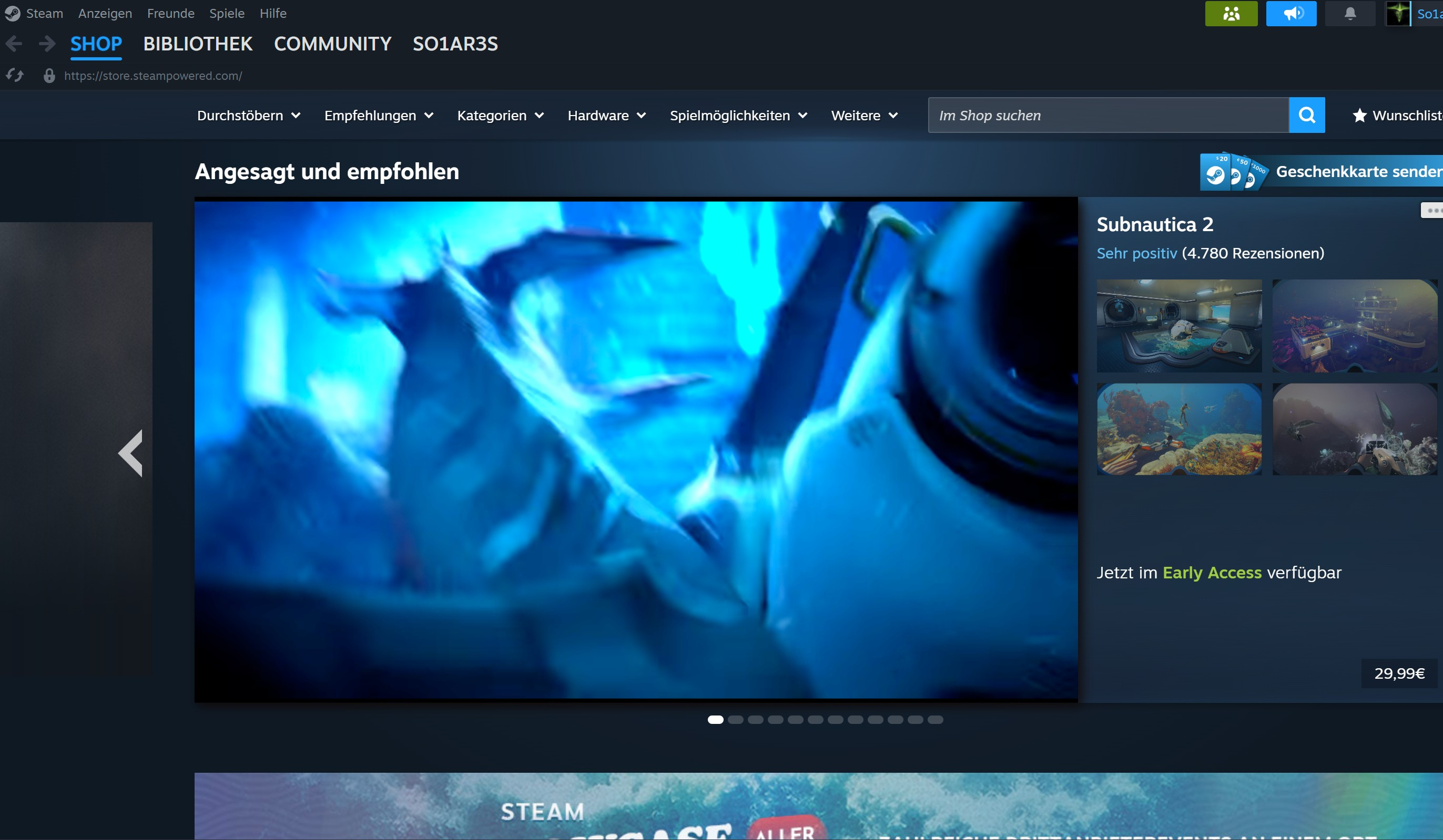 Screenshot von Steam