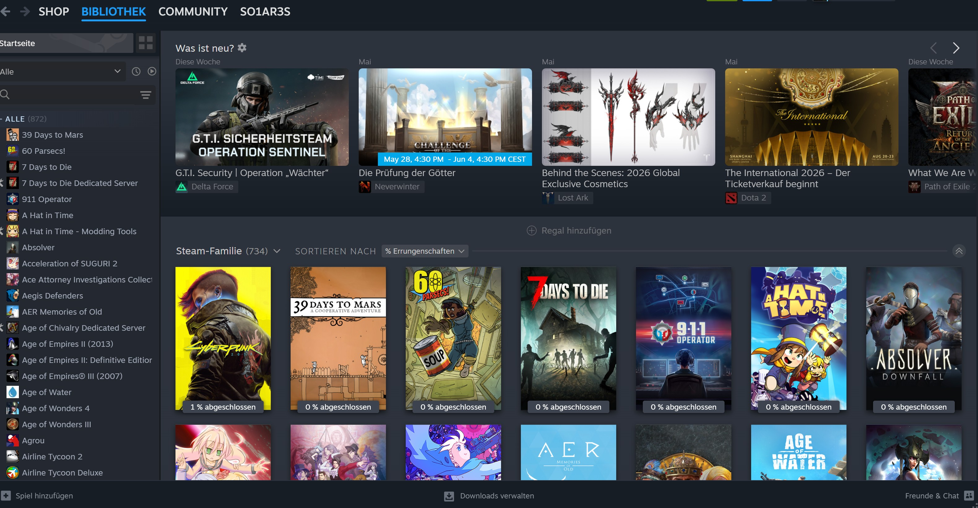 Screenshot von Steam