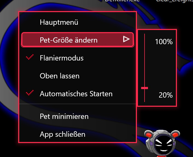 Screenshot von ASUS Virtual Pet