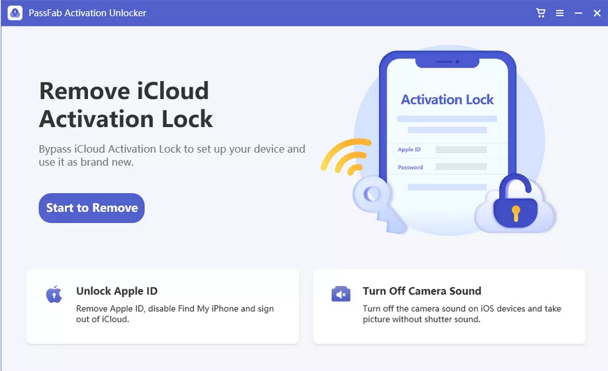 Screenshot von PassFab Activation Unlocker