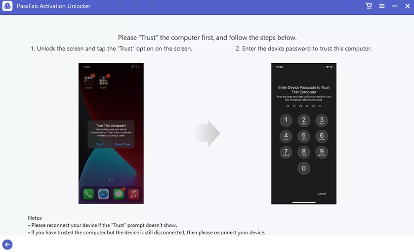 Screenshot von PassFab Activation Unlocker