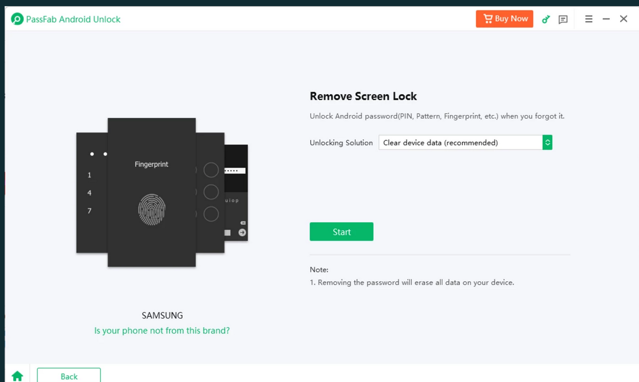 Screenshot von PassFab ToolKit