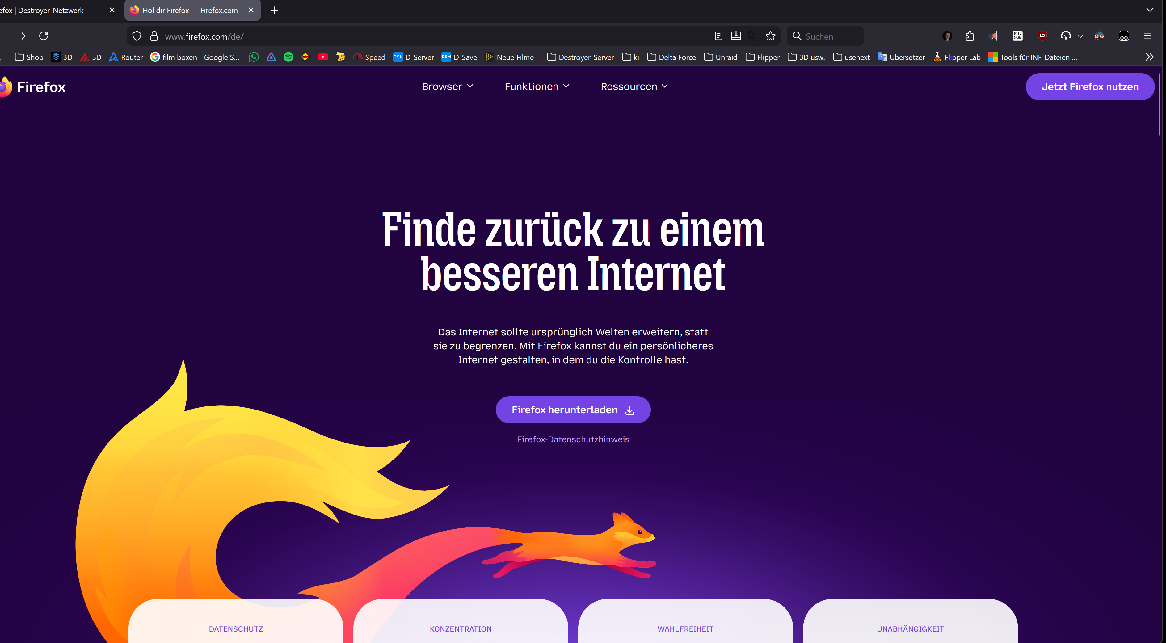 Screenshot von Firefox