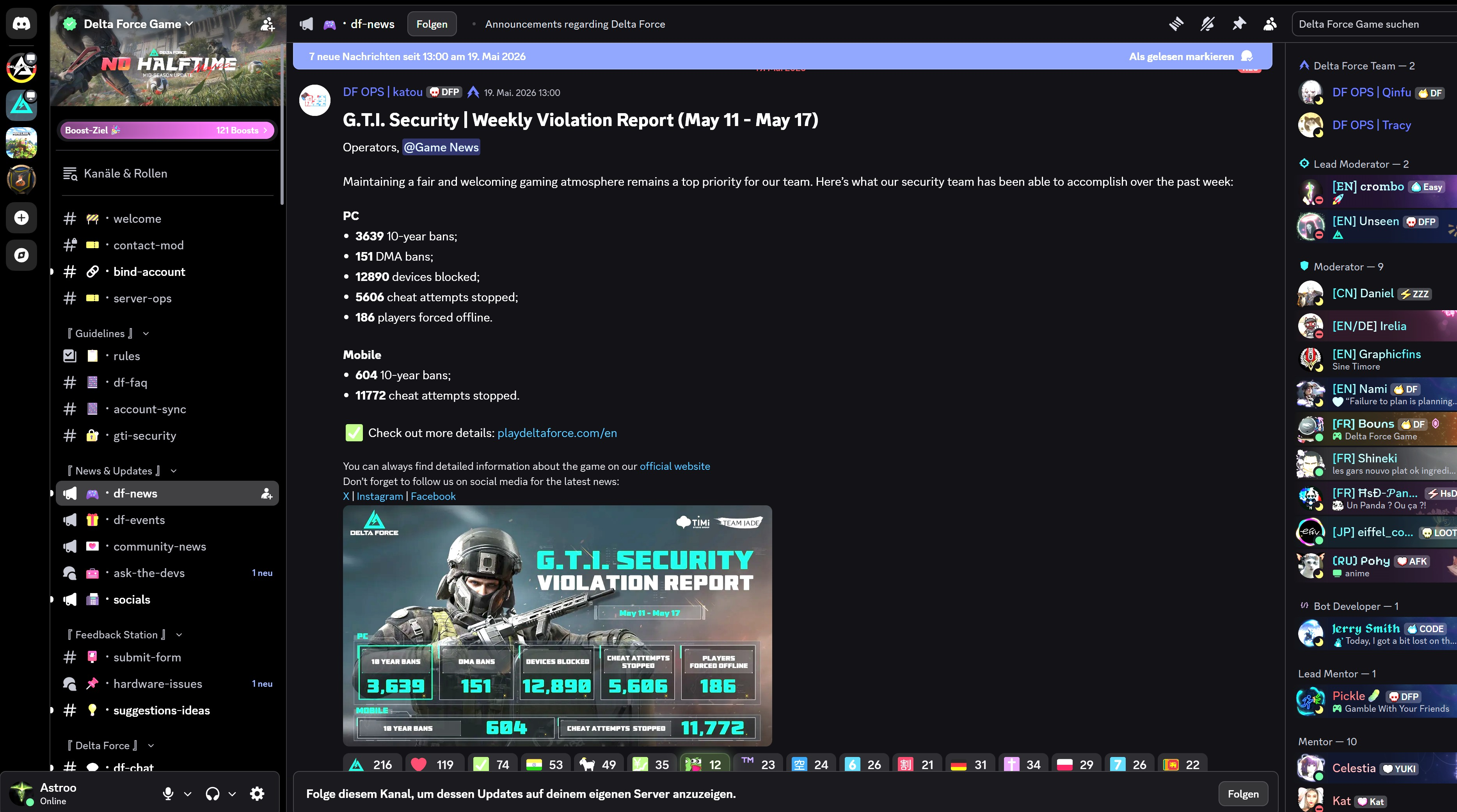 Screenshot von Discord
