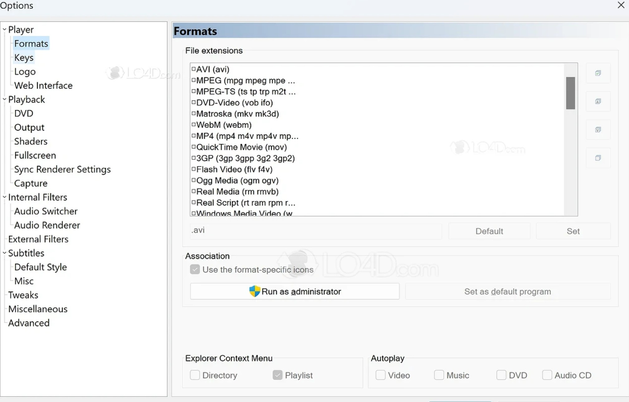 Screenshot von Media Player Classic
