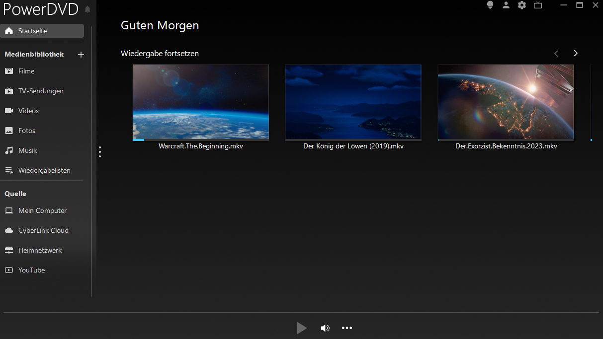 Screenshot von PowerDVD Ultra