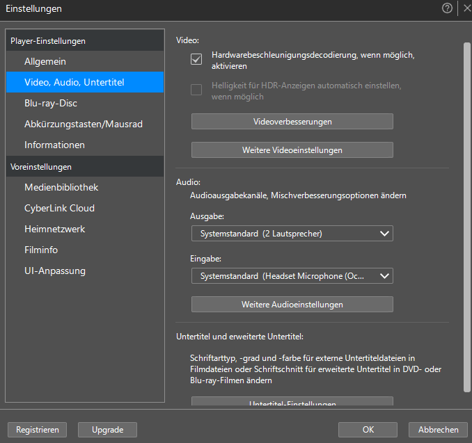 Screenshot von PowerDVD Ultra