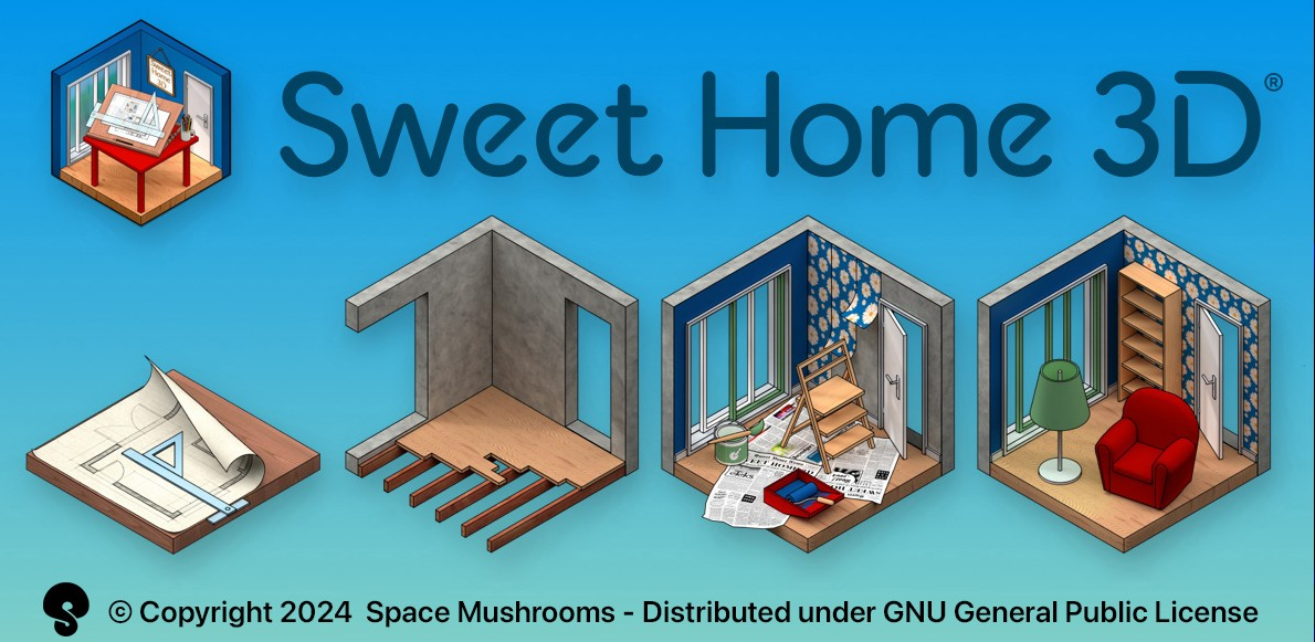 Screenshot von Sweet Home 3D