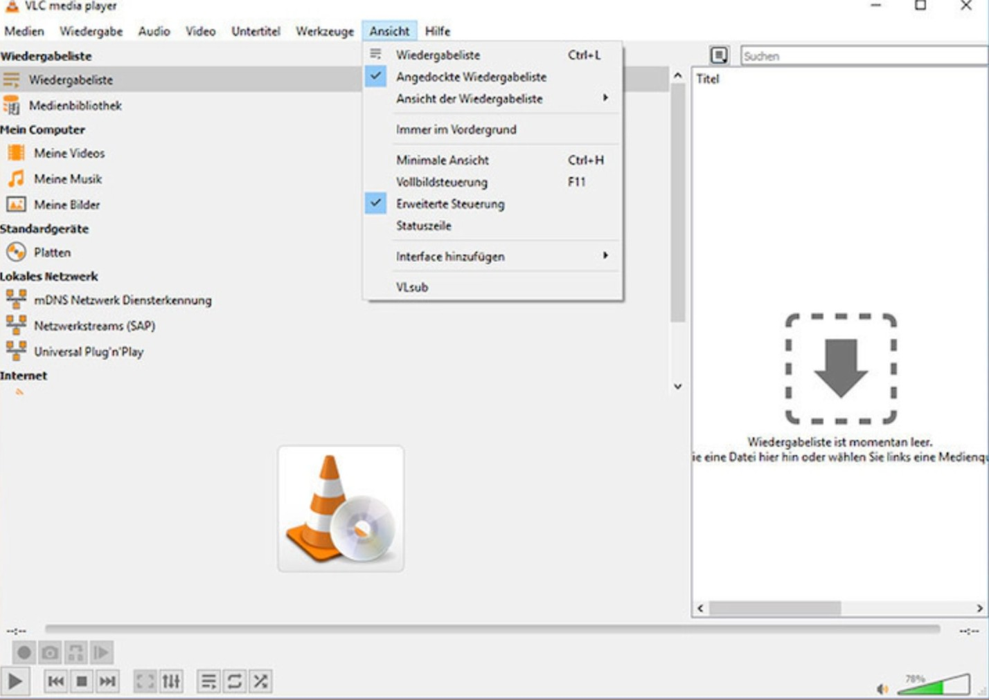 Screenshot von vlc