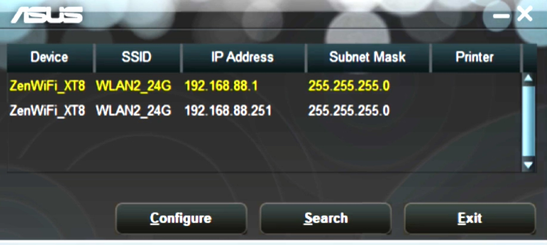 Screenshot von Asus Zenwifi Discover WIFI-Mesh