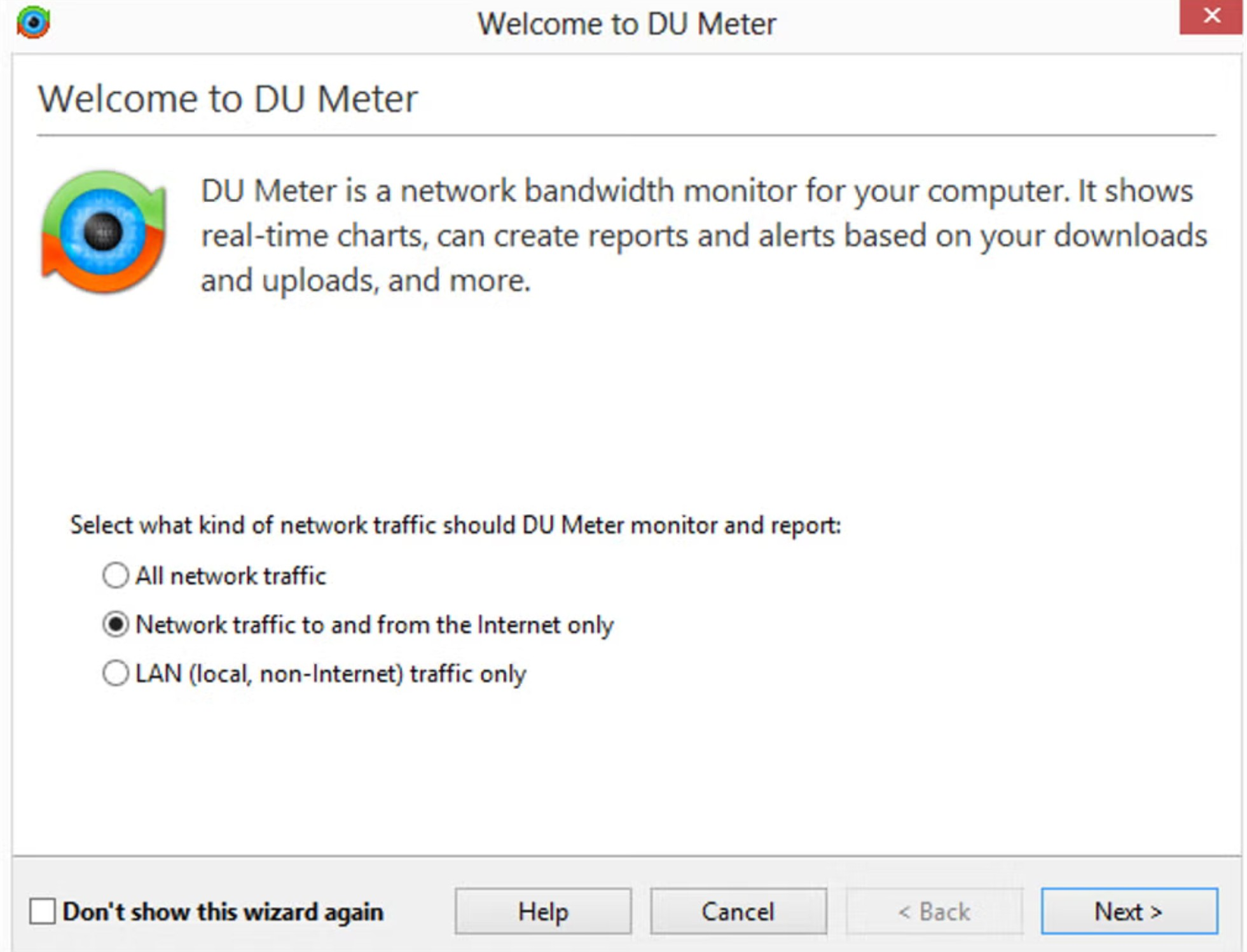 Screenshot von DU Meter