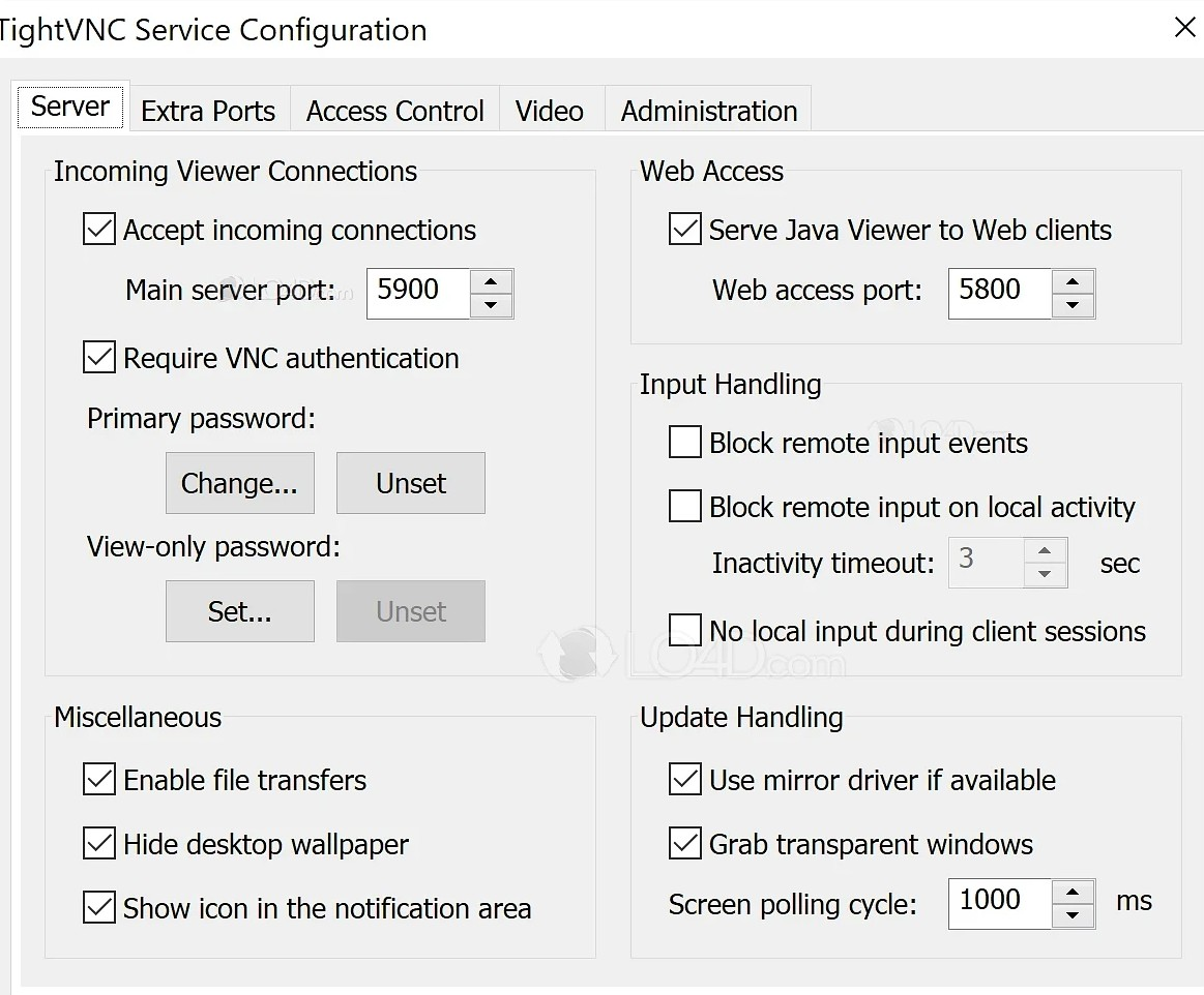 Screenshot von TightVNC