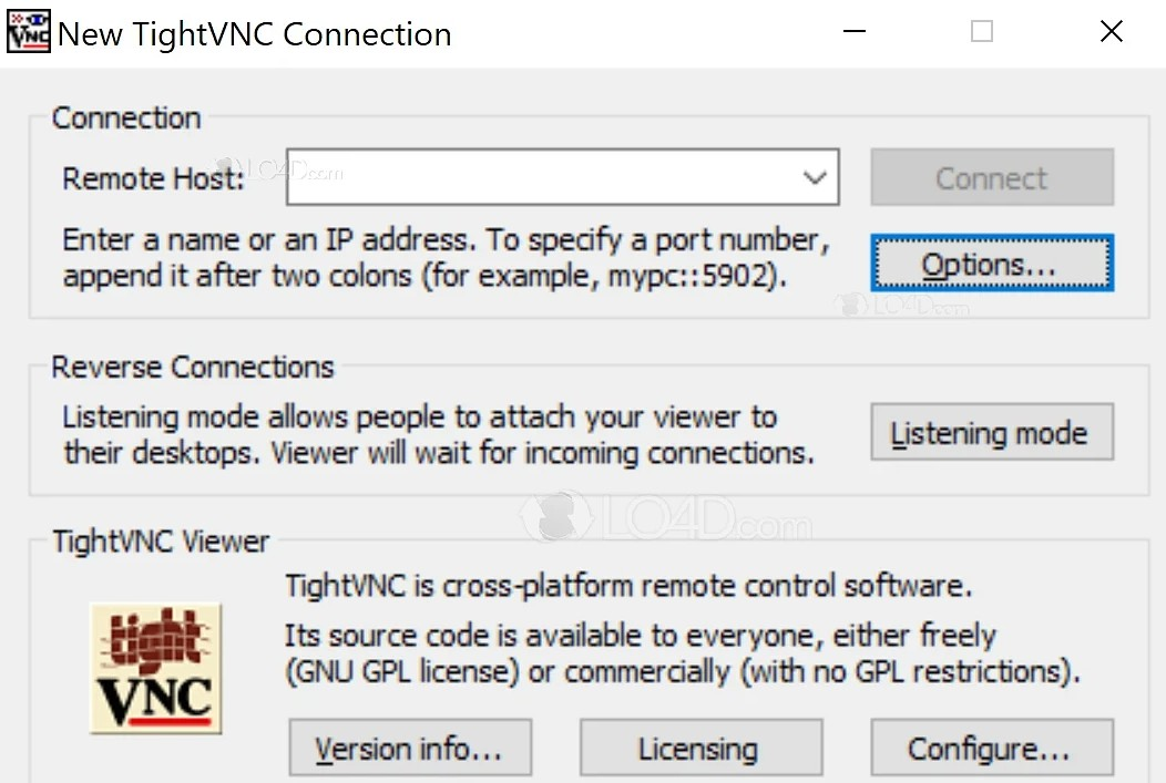 Screenshot von TightVNC