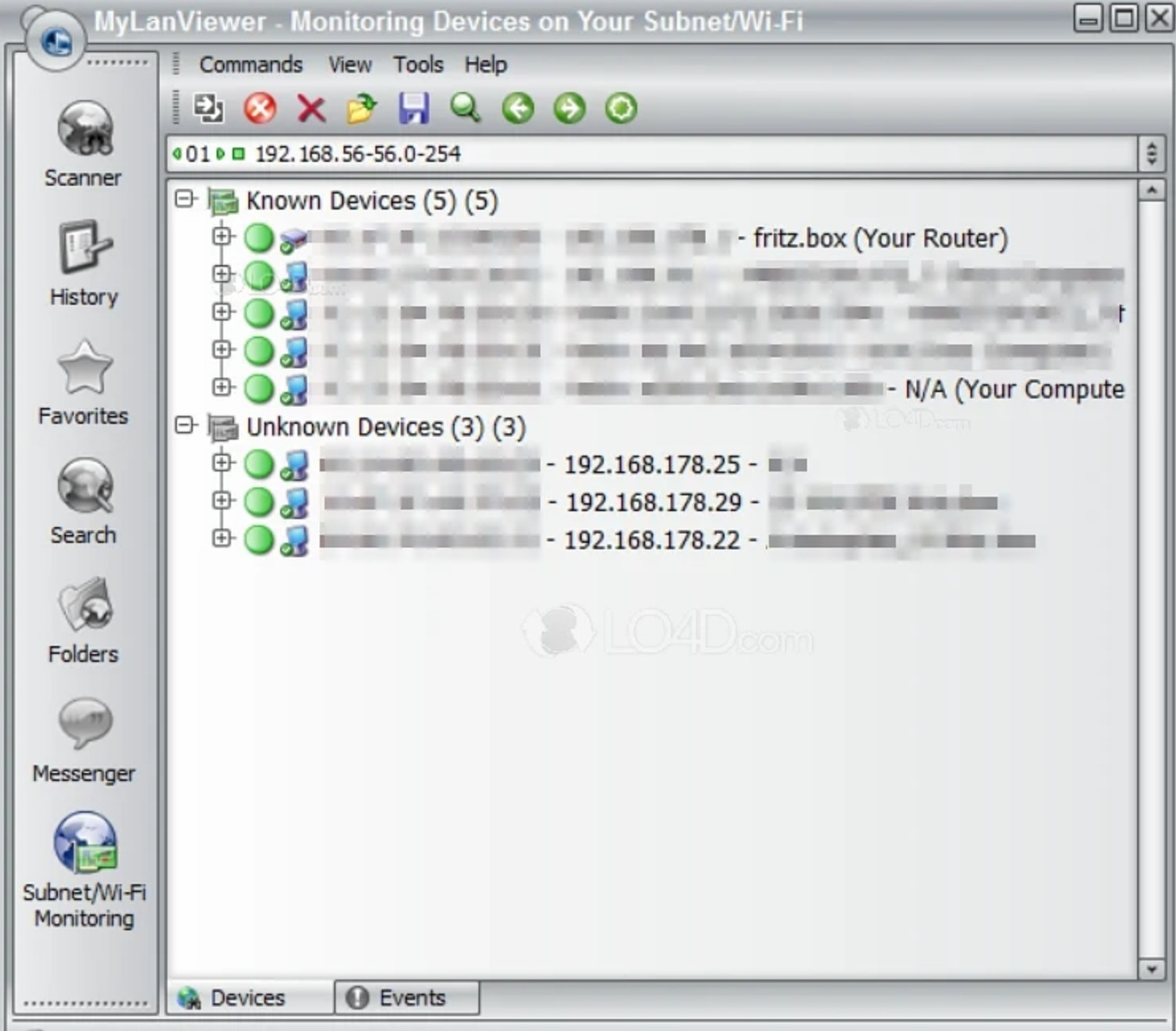 Screenshot von MyLanViewer