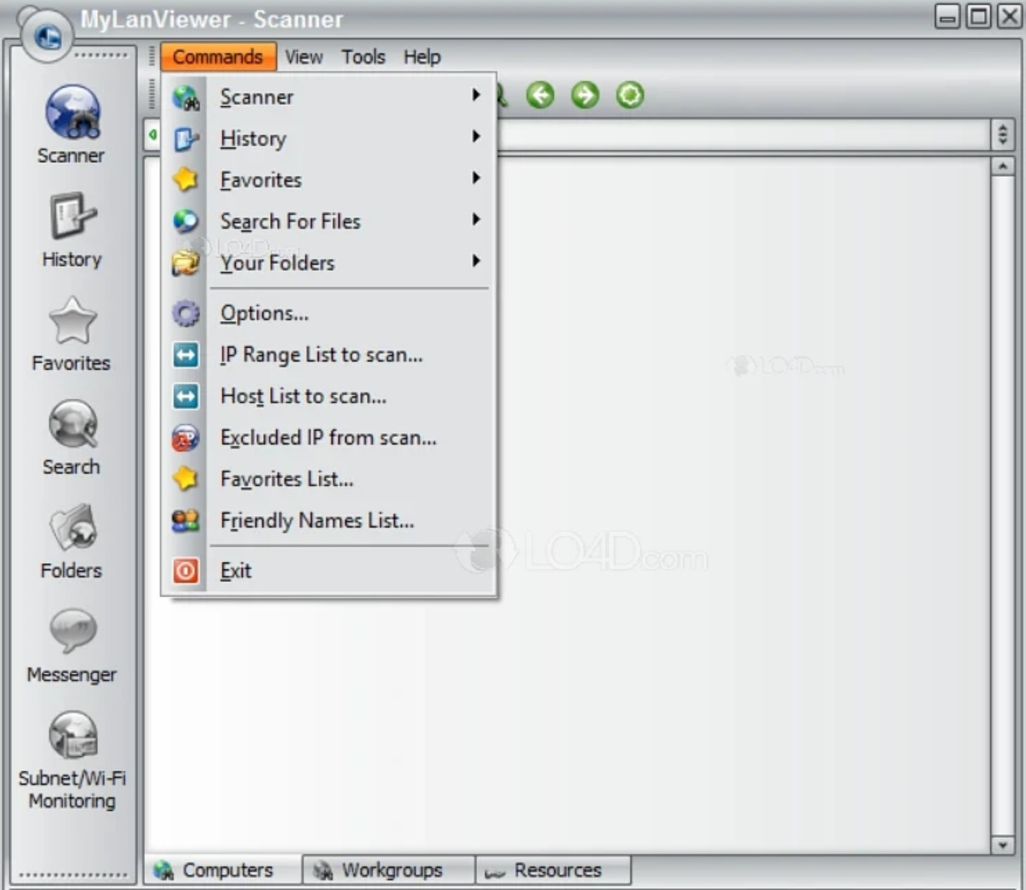 Screenshot von MyLanViewer