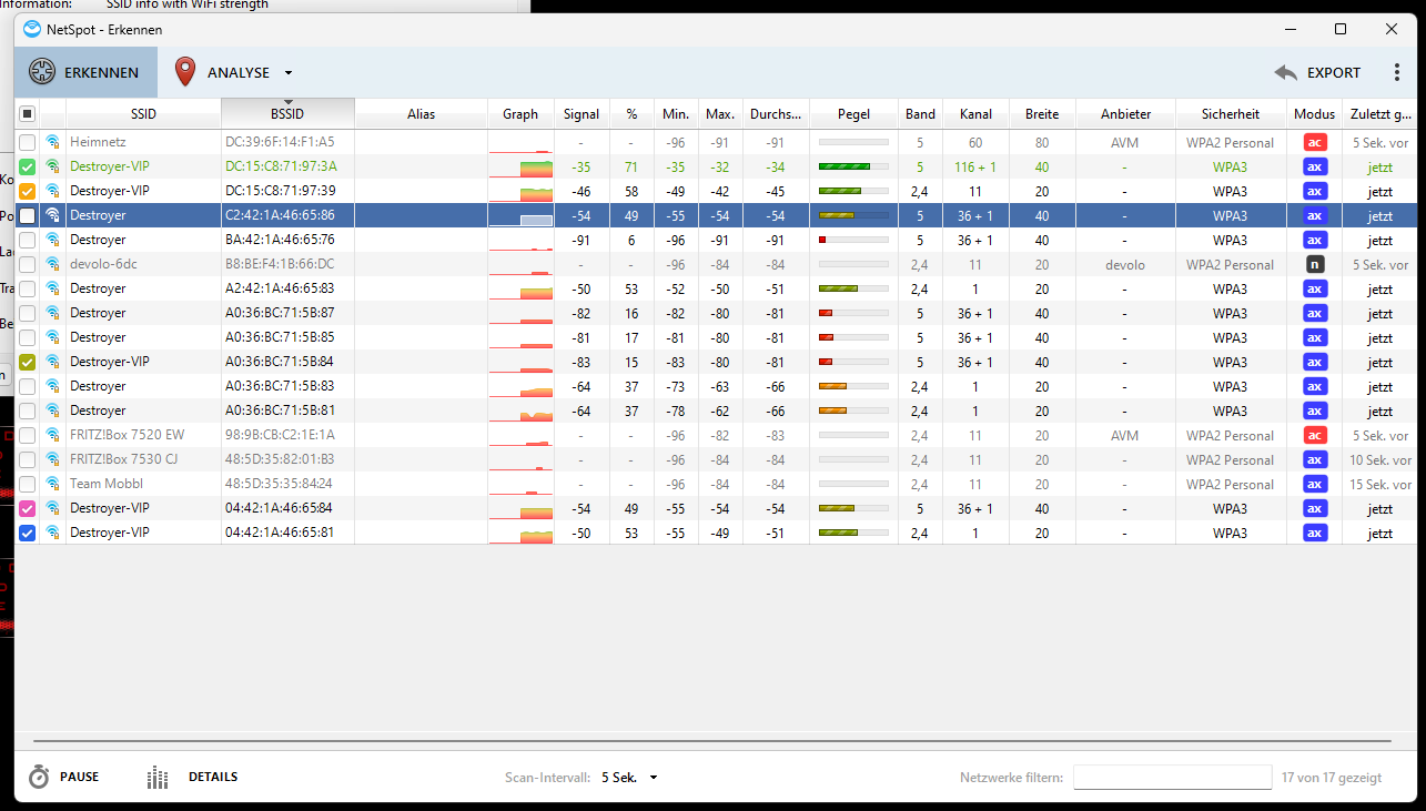 Screenshot von NetSpot Unlimited