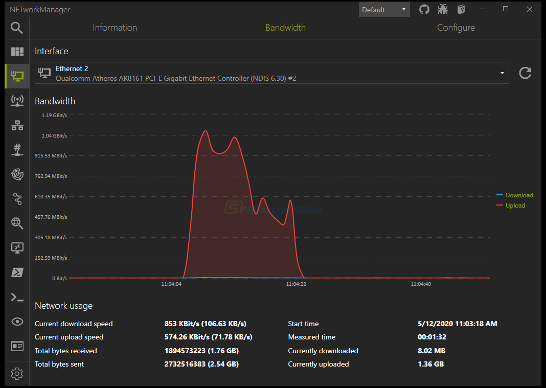 Screenshot von NETworkManager