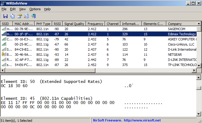 Screenshot von Wifi Info View