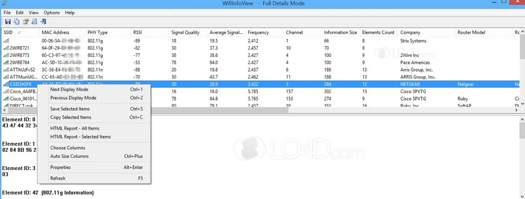 Screenshot von Wifi Info View