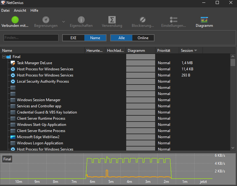 Screenshot von SoftPerfect NetGenius