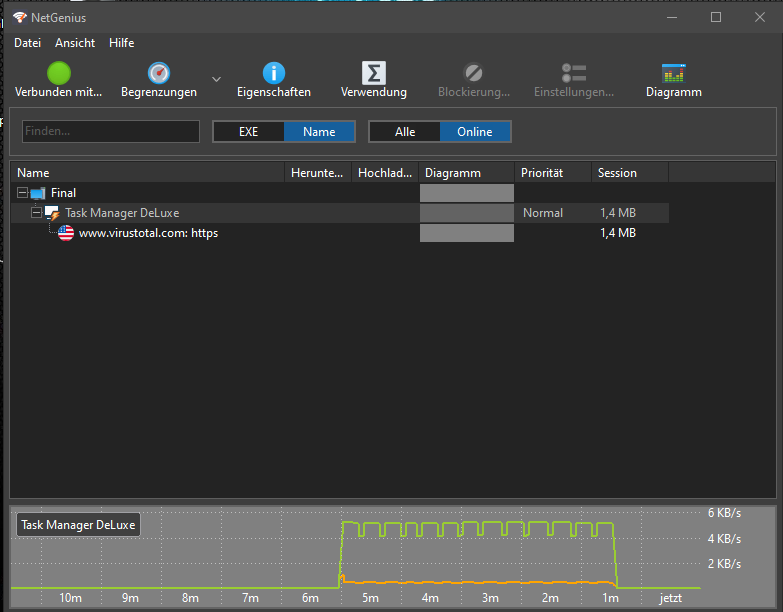 Screenshot von SoftPerfect NetGenius