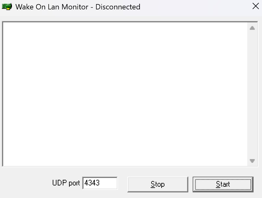 Screenshot von Wake On Lan Monitor