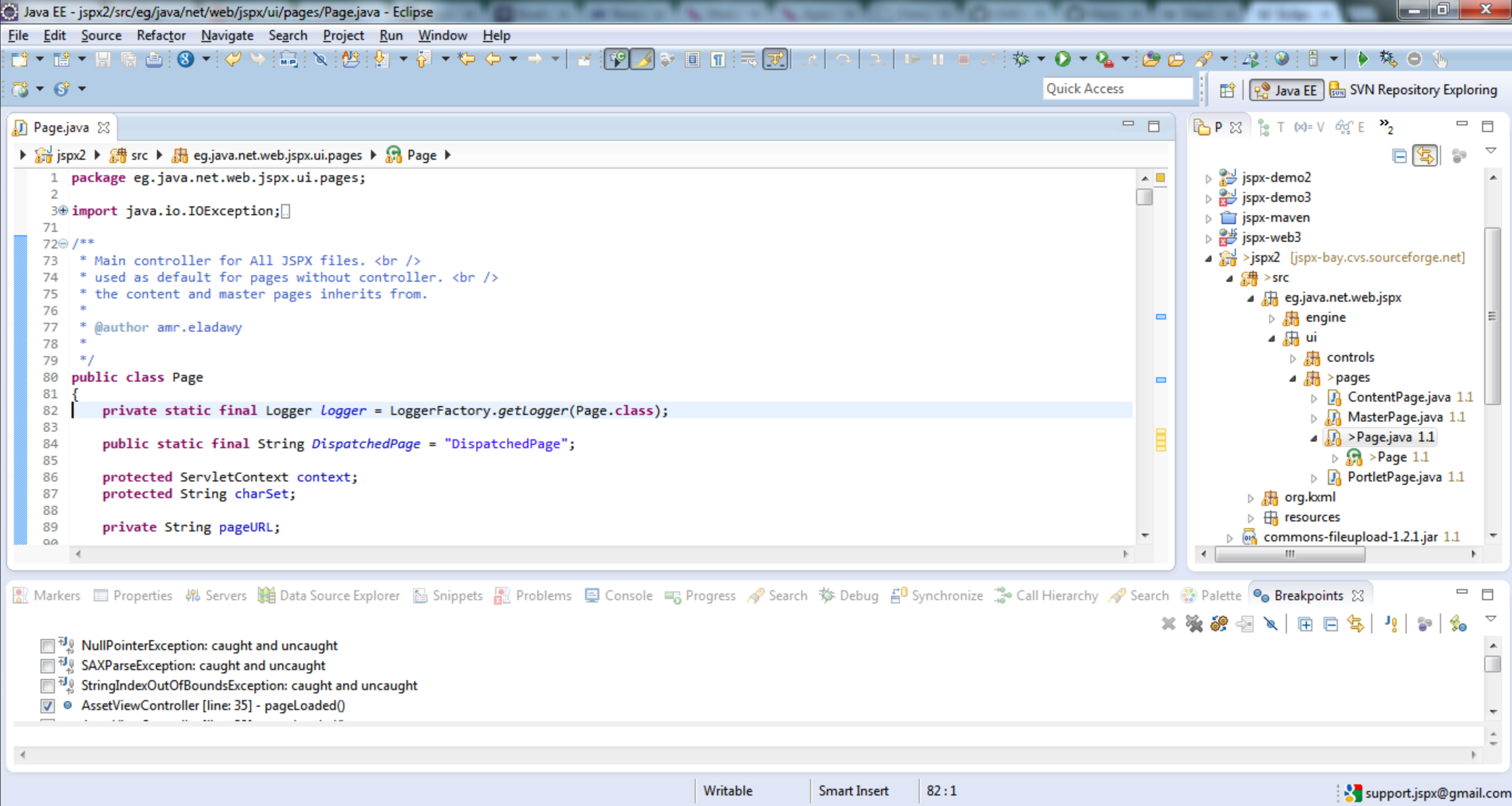 Screenshot von Eclipse IDE