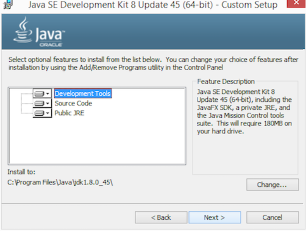 Screenshot von Java Development Kit (JDK)